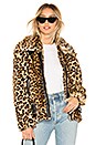 view 1 of 5 Faux Fur Leopard Biker Jacket in Note To Self