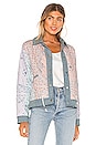 view 1 of 6 Reversible Denim Dolman Jacket in Summer Breeze