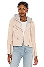 view 1 of 5 Suede Moto Jacket in Sunday Drive