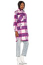 view 3 of 4 Long Plaid Shacket in Prime Time