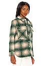 view 2 of 4 Flannel Shacket in Green Room