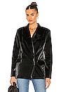 view 1 of 5 Faux Leather Blazer in Fighting Words