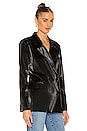 view 3 of 5 Faux Leather Blazer in Fighting Words