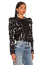 view 3 of 6 Sequin Puff Sleeve Jacket in Hot Topic