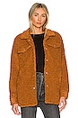 view 1 of 4 Sherpa Shacket in Cinnamon Stick