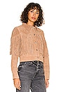view 2 of 4 Suede Fringe Jacket in Almond Butter
