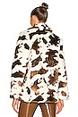 view 4 of 5 Faux Fur Coat in Bullseye
