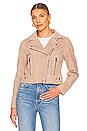 view 2 of 5 Suede Moto Jacket in Bare It All