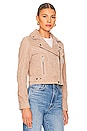 view 3 of 5 Suede Moto Jacket in Bare It All