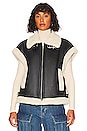 view 2 of 5 Faux Leather Vest in Work It