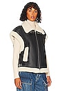 view 3 of 5 Faux Leather Vest in Work It