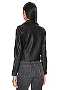 view 4 of 5 BLOUSON DE MOTARD IMITATION CUIR FAUX LEATHER in First Ever