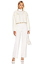 view 4 of 4 Tweed Cropped Jacket in Vanilla Creme