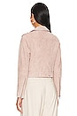 view 4 of 5 BLOUSON MOTARD SUEDE MOTO JACKET in Desert Rose