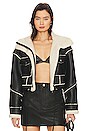 view 1 of 5 Faux Fur Leather Jacket in Flying Squad