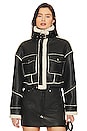 view 2 of 5 Faux Fur Leather Jacket in Flying Squad