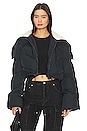 view 1 of 5 Faux Fur Cropped Puffer Vest in Open Mic