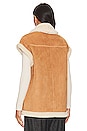 view 4 of 5 Faux Leather Sherpa Vest in Feels Natural