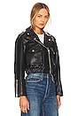 view 3 of 5 Faux Leather Moto Jacket in Personal Calls