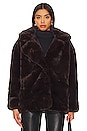 view 2 of 5 Faux Fur Coat in Americano