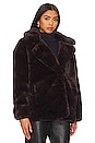 view 3 of 5 Faux Fur Coat in Americano
