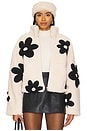 view 1 of 5 Wild At Heart Jacket in Off White & Black