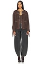 view 4 of 4 BLOUSON À FRANGES in Brown