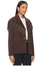 view 2 of 4 Suede Fringe Jacket in Down to Earth