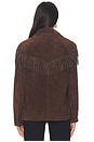 view 3 of 4 Suede Fringe Jacket in Down to Earth