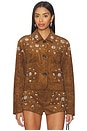 view 1 of 5 Cropped Jacket in Camel