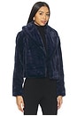 view 2 of 4 Cropped Faux Fur Coat in Frost Bite