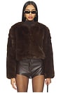 view 1 of 4 Crop Faux Fur Coat in Gala Affair