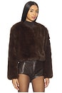 view 2 of 4 Crop Faux Fur Coat in Gala Affair