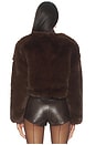 view 3 of 4 Crop Faux Fur Coat in Gala Affair