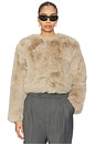 view 1 of 4 Crop Faux Fur Coat in Prime Asset