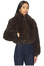 view 2 of 4 Cropped Faux Fur Coat in Midnight Run