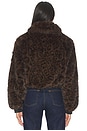 view 3 of 4 Cropped Faux Fur Coat in Midnight Run