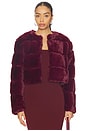 view 1 of 4 Cropped Faux Fur Coat in Page Turner