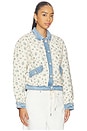 view 2 of 5 CHAQUETA in Blue Floral & Medium Wash