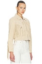 view 4 of 6 BLOUSON FRINGE in Morning Latte