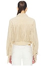 view 5 of 6 BLOUSON FRINGE in Morning Latte