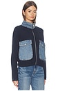 view 3 of 5 Denim Track Jacket in Off The Clock