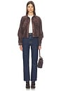 view 5 of 5 Cropped Fringe Jacket in Bonfire