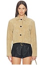 view 2 of 5 SUEDE  ジャケット in Cinnamon Crunch