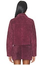 view 4 of 5 CHAQUETA SUEDE in Wine O'clock