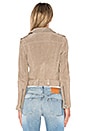 view 3 of 5 Suede Moto Jacket in Sand Stoner
