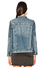 view 3 of 4 Collarless Denim Jacket in Moon River