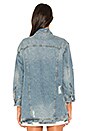 view 3 of 5 Distressed Denim Jacket in High Voltage