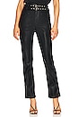 view 1 of 4 Faux Leather Straight Pant in New Habit
