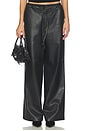 view 1 of 6 Faux Leather Wide Leg Pant in Aces High